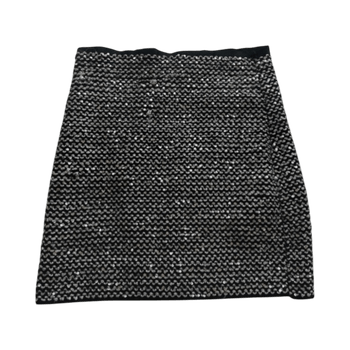 Textured glitter mini skirt