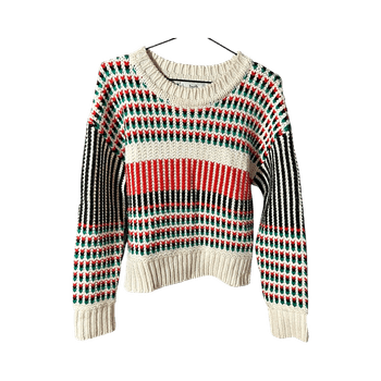 Colorful knitted sweater