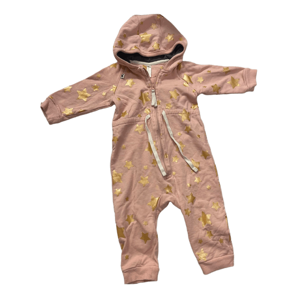 Rosa jumpsuit med stjärnor