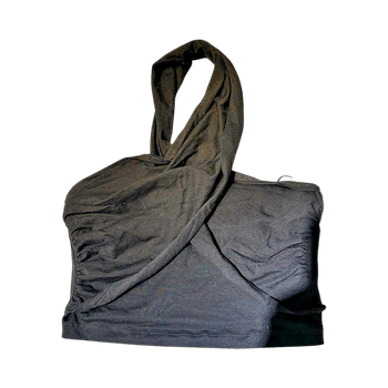 Musta halter toppi XS