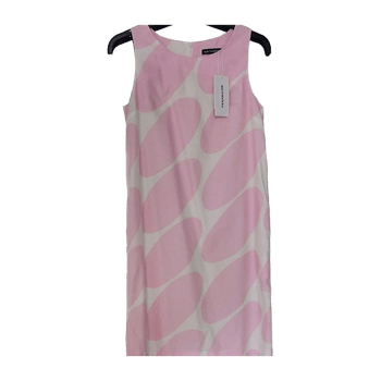 Marimekko valk/vaalpun mekko, XS 