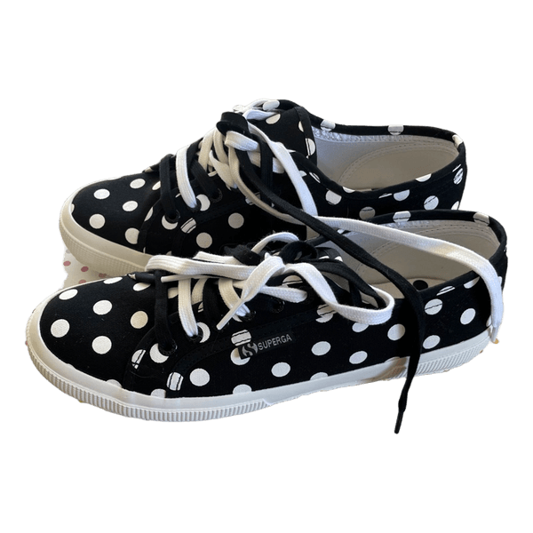 Superga Polka Dots (2750 ) black and white Trainers, size 42