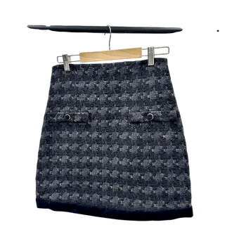 Sandro Grey Tweed Skirt