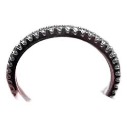 Silver tone eternity ring