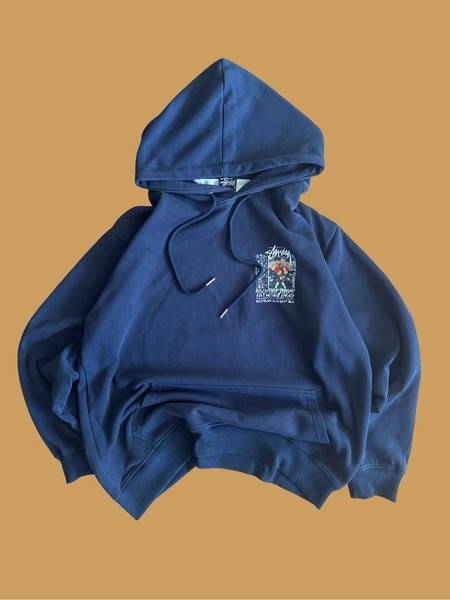 Navy Stüssy hoodie