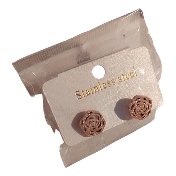 Rose gold earrings