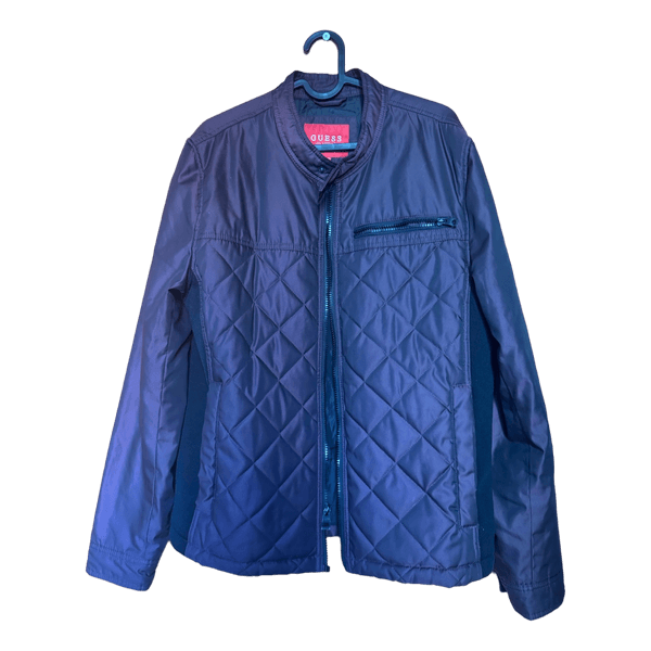 Guess navy quilted jacket
