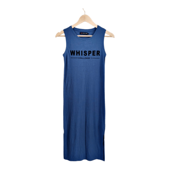 Sininen ribattu midimekko