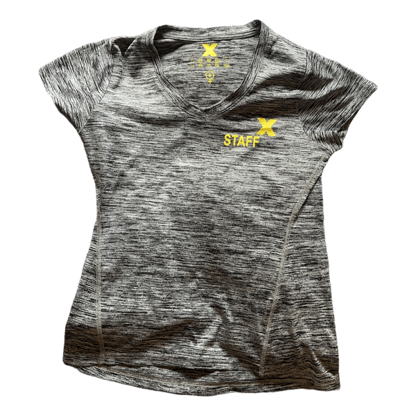 Grå sport-t-shirt med tryk