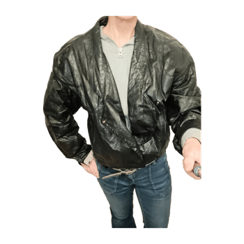 Marc bunahan for tannery west Black leather jacket 