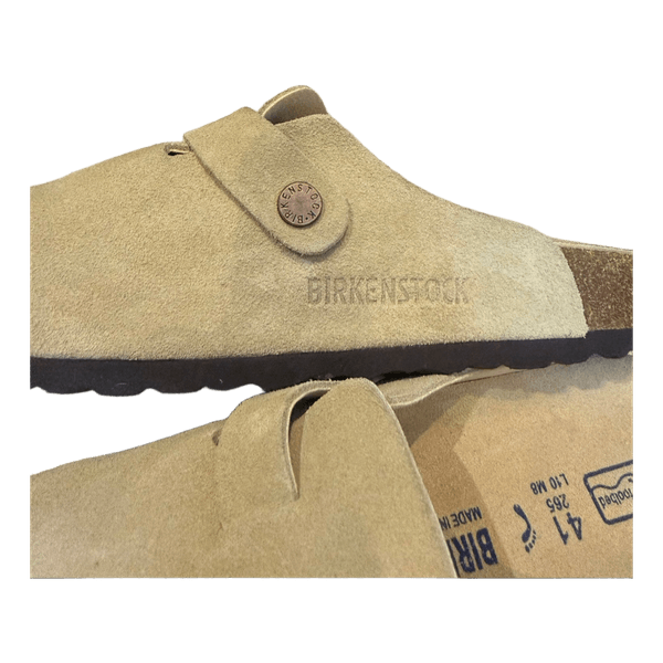 Beige suede Birkenstock Boston