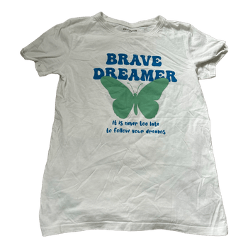 White graphic cotton t-shirt