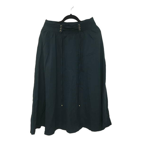 Green maxi skirt