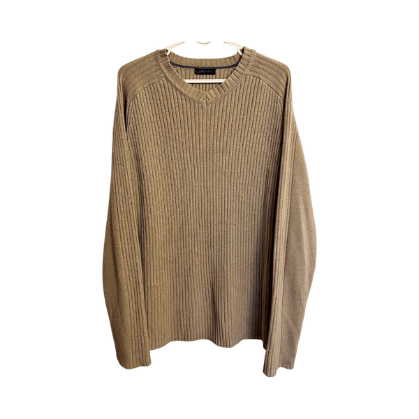 Capecraft beige ribbed sweater