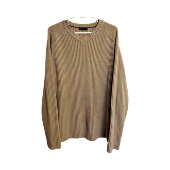 Capecraft beige ribbed sweater