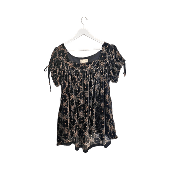 We The Free black floral top