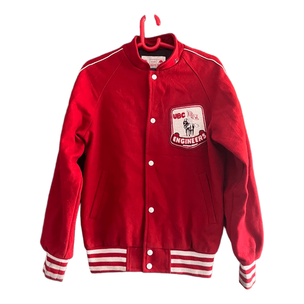 Red UBC Engineers varsity jacket