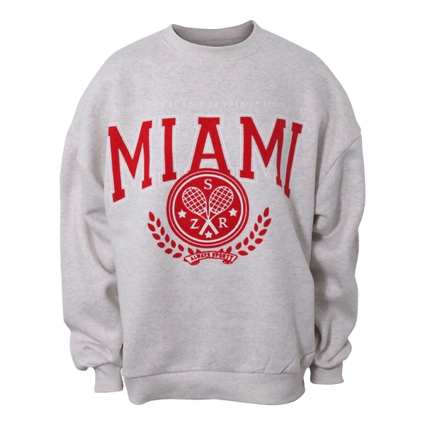 Grå Miami sweatshirt