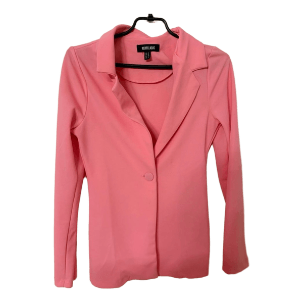 Pink fitted blazer