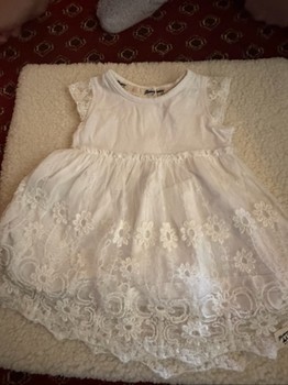 White lace toddler dress