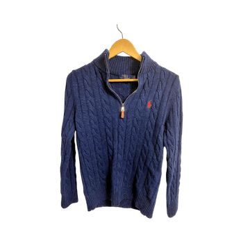 Polo ralph lauren cable knit zip