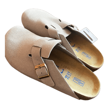 Smėlio spalvos trendinės Birkenstock šlepetes