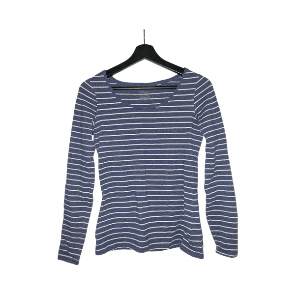 Striped long-sleeve top