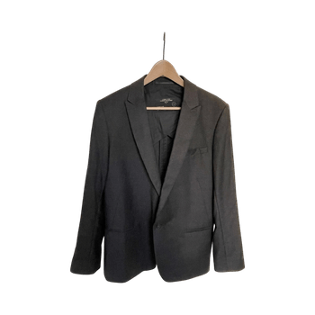 AllSaints Wool Dark Grey Suit