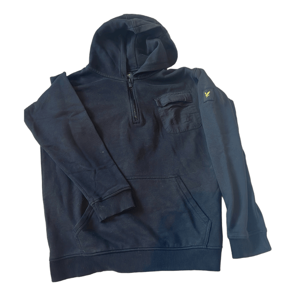 Sort Lyle & Scott hættetrøje