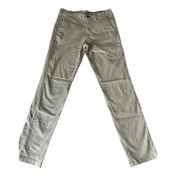 Beige raka byxor
