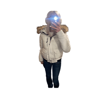 Valkoinen superdry takki
