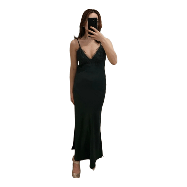 Long dress with lace details