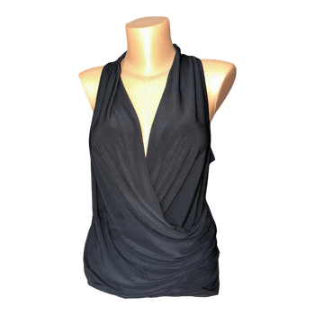Black sleeveless top