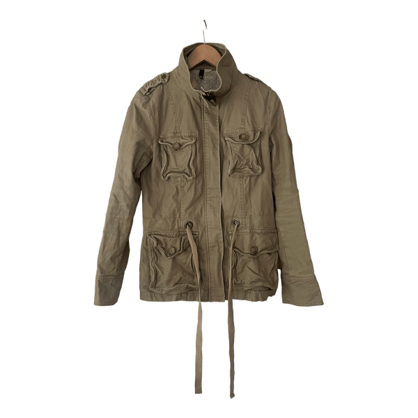 Beige utilitytakki