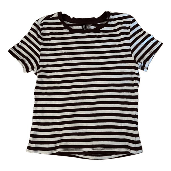 Stribet t-shirt fra H&M