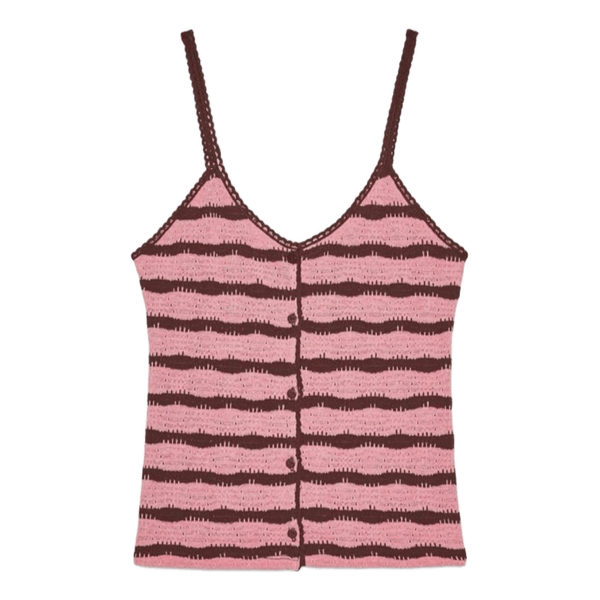 Pink and brown top