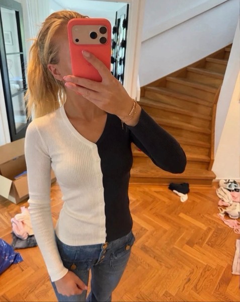 Gianni Feraud two-tone cardigan