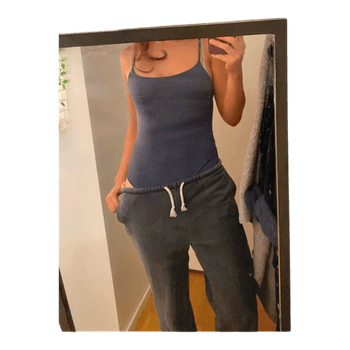 Navy strap bodysuit