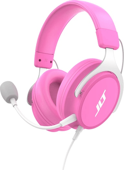 Pink gaming headphones