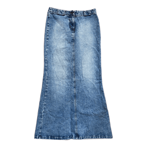 ONLY blue denim maxi skirt