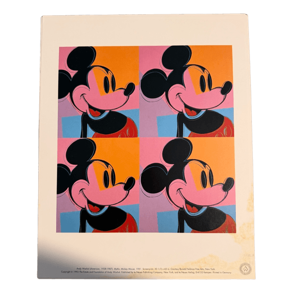 Andy Warhol Mickey Mouse print 1992