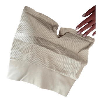 Beige seamless shorts