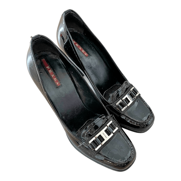 Prada patent leather heels