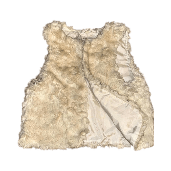 Faux fur sleeveless vest