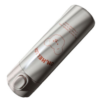 Bear print thermos bottle
