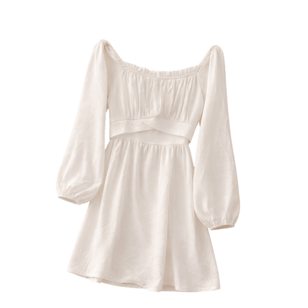 Romantic White Mini Dress