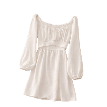 Romantic White Mini Dress