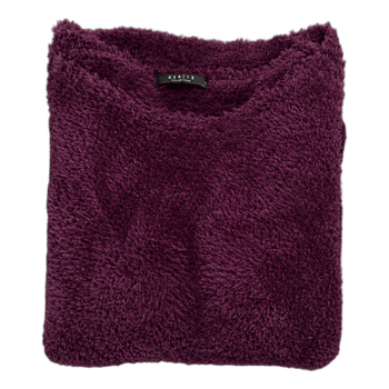 Purple fuzzy sweater