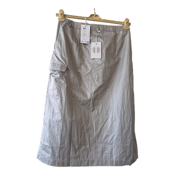 Vila grey midi skirt