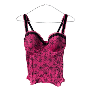 Pink corset top